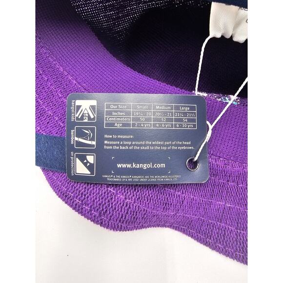 Kangol Girls Size M 4-6 Purple Bucket Hat with Bow NWT - Picture 5 of 6